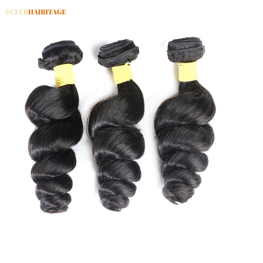 Super Virgin Loose Wave Bundles - Club Hairitage