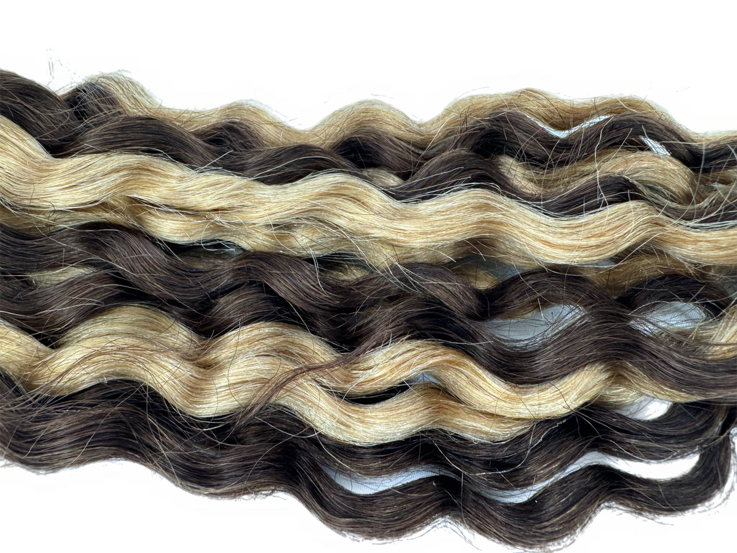 Bulk Human Hair for Braiding #4/27 Water Wave