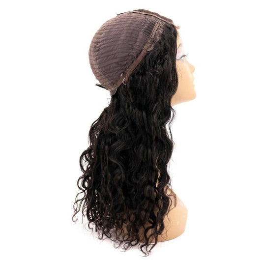 Beach Wave 4x4 Transparent Closure Wig