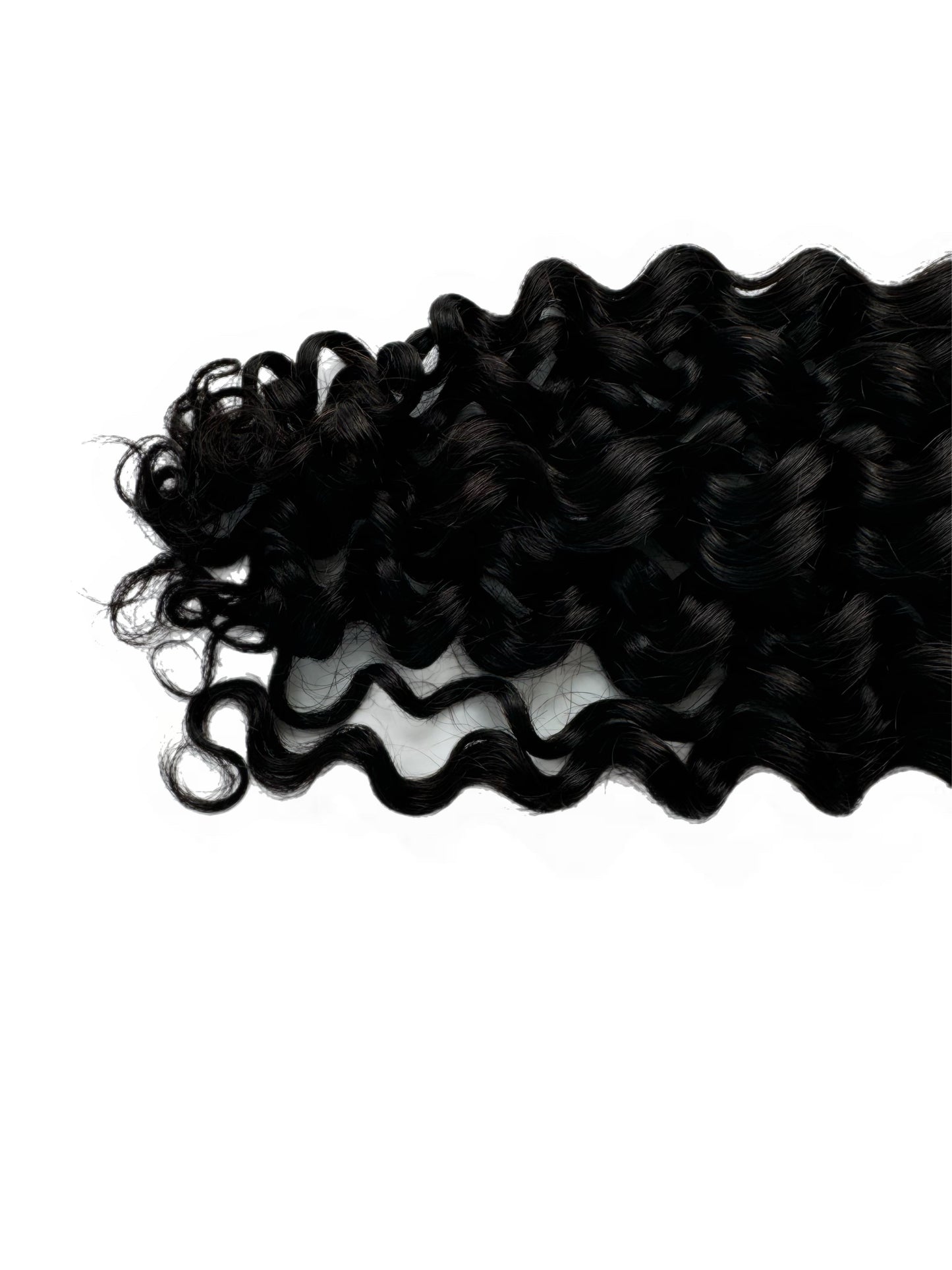 Bulk Human Hair for Braiding Natural Black Water Wave