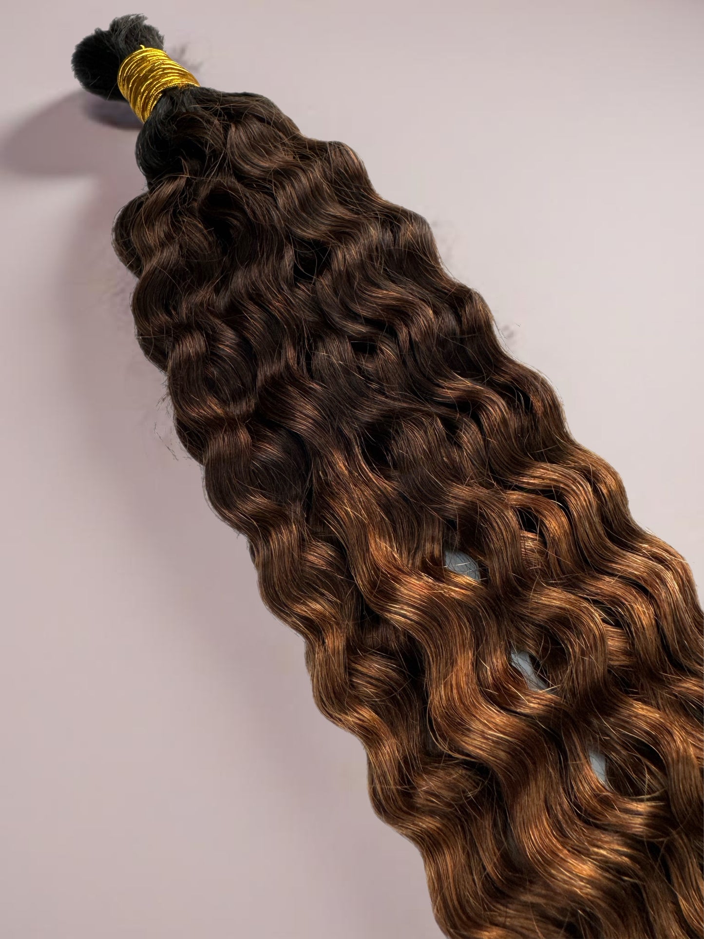 Bulk Human Braiding Hair #1b/4/30 Ombre Deep Curly