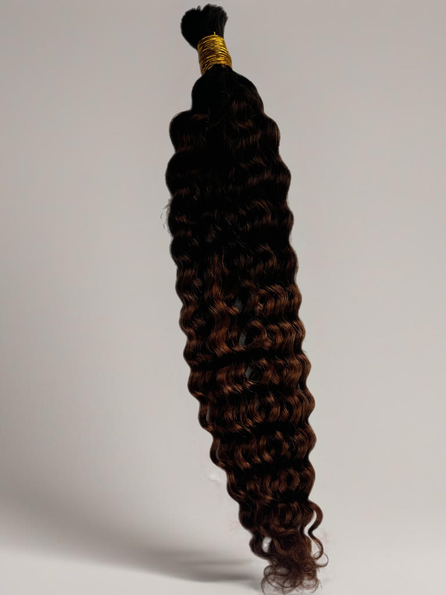 Bulk Human Braiding Hair #1b/4/30 Ombre Deep Curly